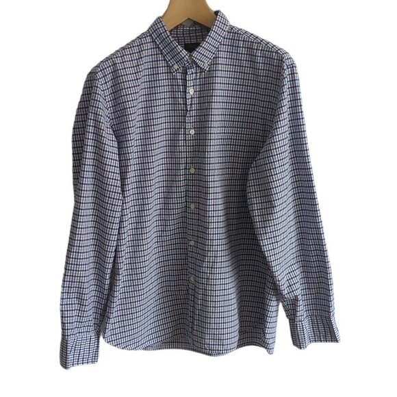 J. Crew Check Button Down Shirt - Picture 1 of 3